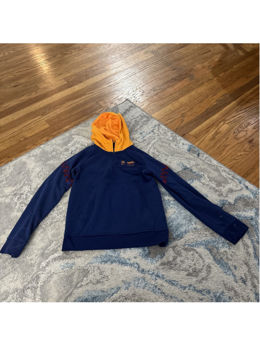 FC Barcelona “CULERS” Kids Nike Dri-Fit Loose Fit Hoodie 1/4 Zip Size M
